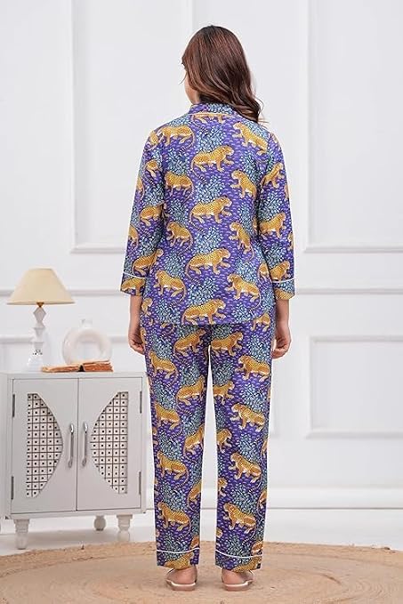 Leopard Printed Night Suit Set