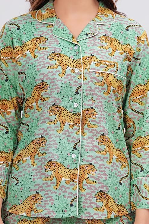Leopard Printed Night Suit Set