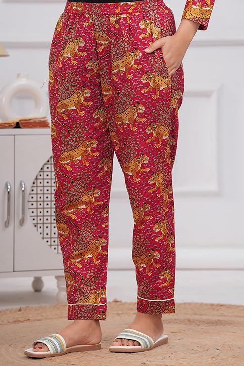 Leopard Printed Night Suit Set