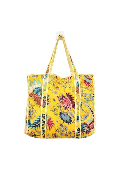 Quilted Cotton Tote Bag