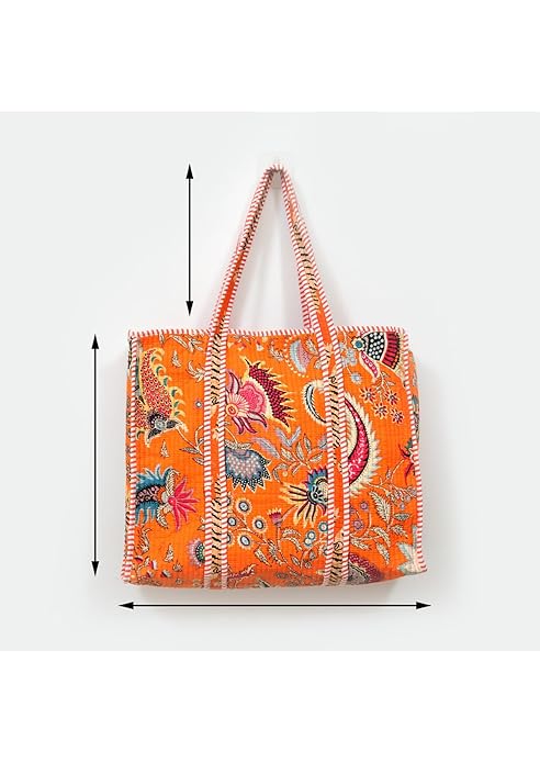 Quilted Cotton Tote Bag