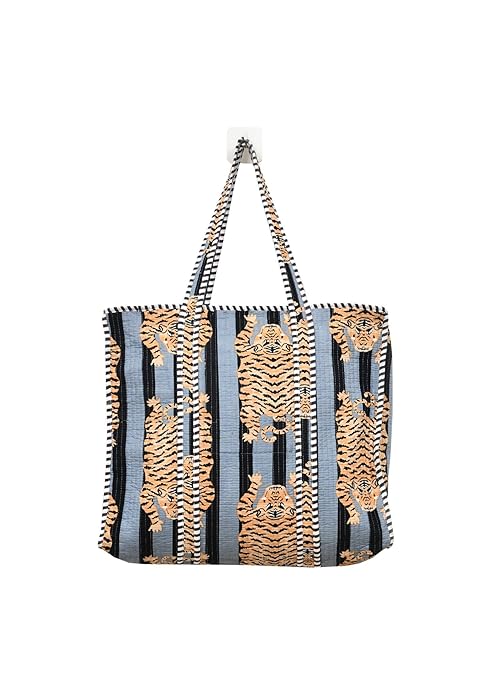Quilted Cotton Tote Bag