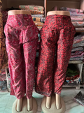 Women Silk Plazo With Back Elastic