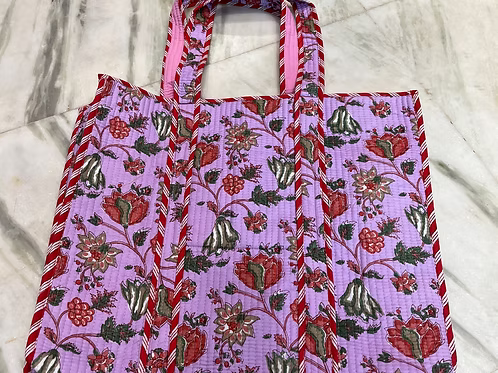 Jungle Printed Quilted Cotton Bags