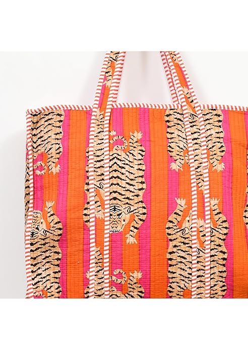 Quilted Cotton Tote Bag