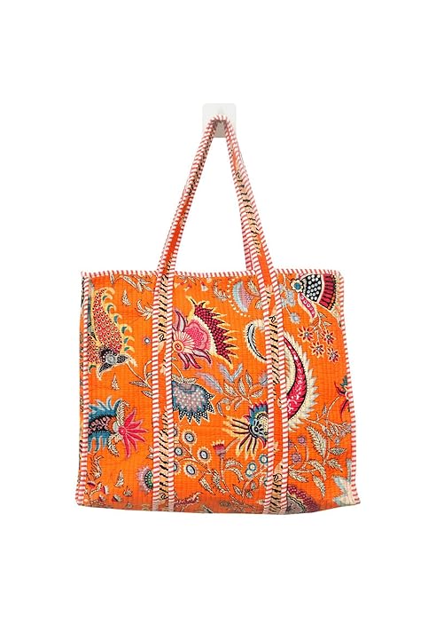 Quilted Cotton Tote Bag