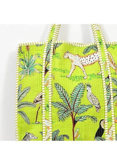 Quilted Cotton Tote Bag