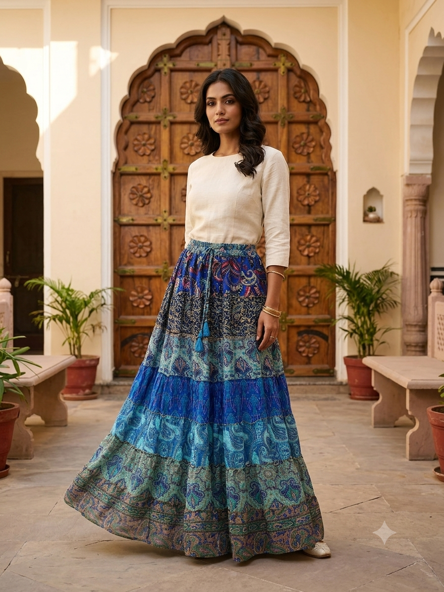 Gypsy Long frill Skirt
