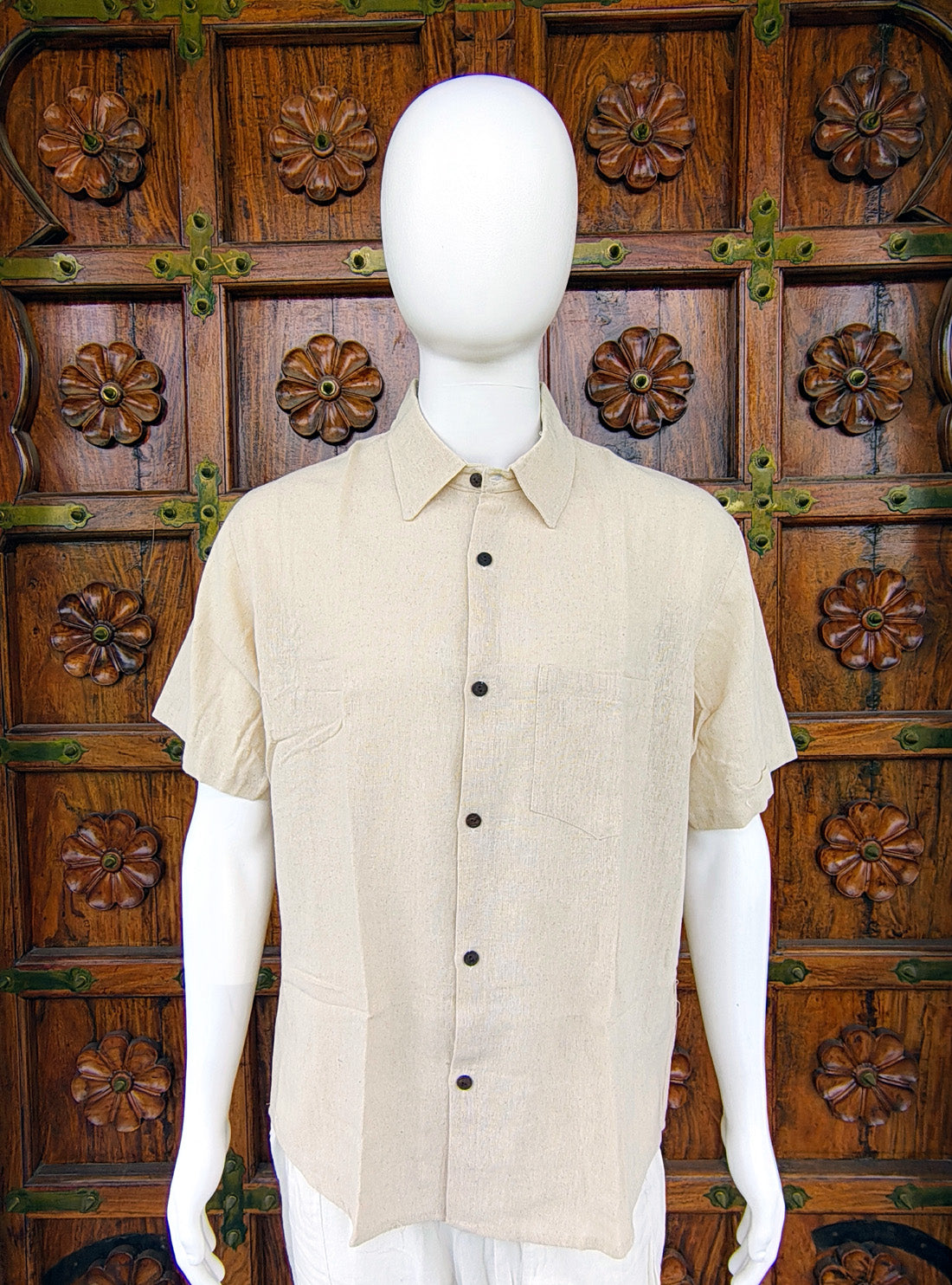 Men's Plain Dyed Casual 100% Cotton Shirt For Summer And Beach wear