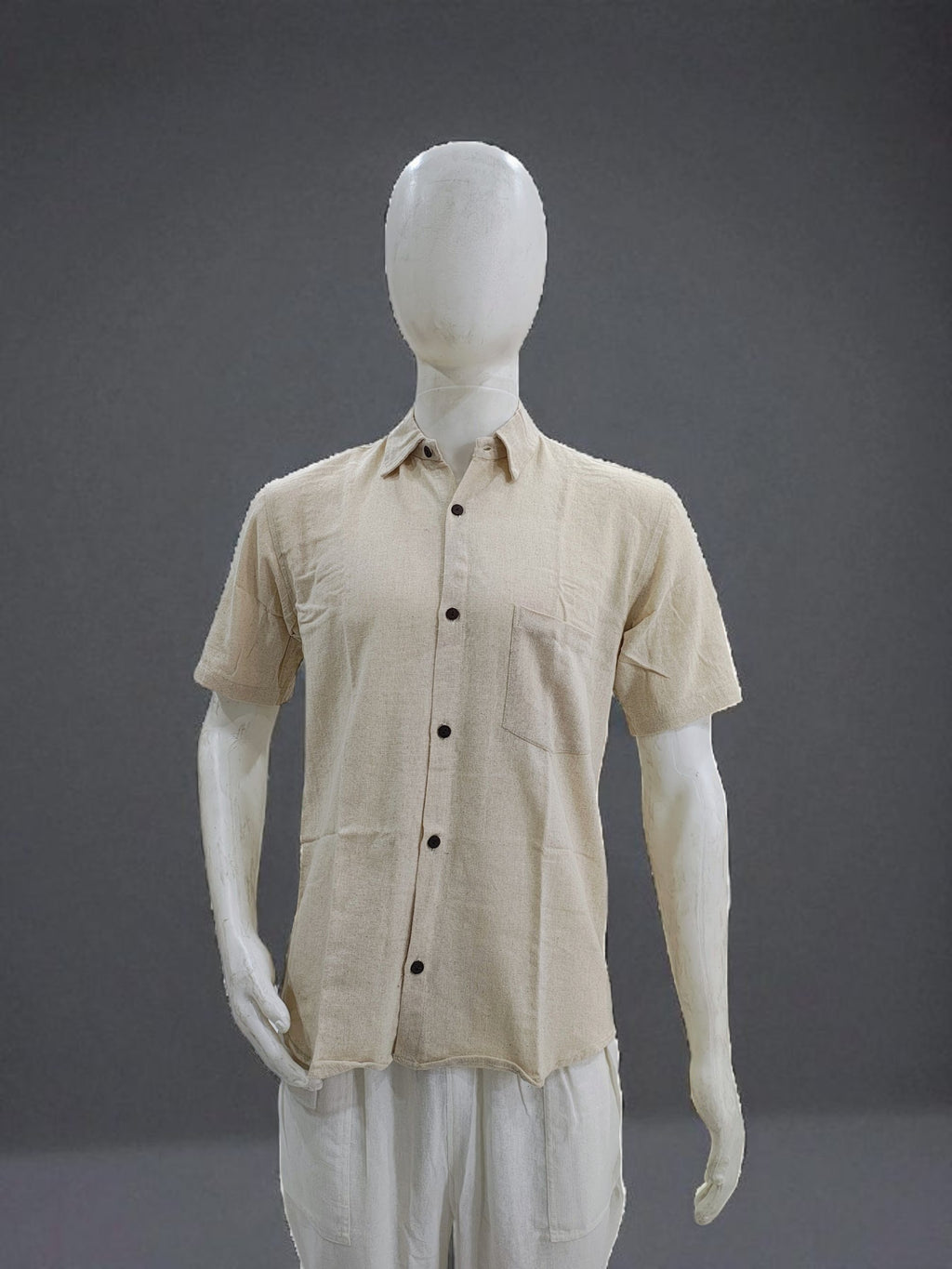 Men's Plain Dyed Casual 100% Cotton Shirt For Summer And Beach wear