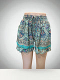 Women's High-Waist Silk Bermuda Shorts