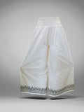 Bohemian Embroidered 100% Cotton Loose-Fit Palazzo Pants