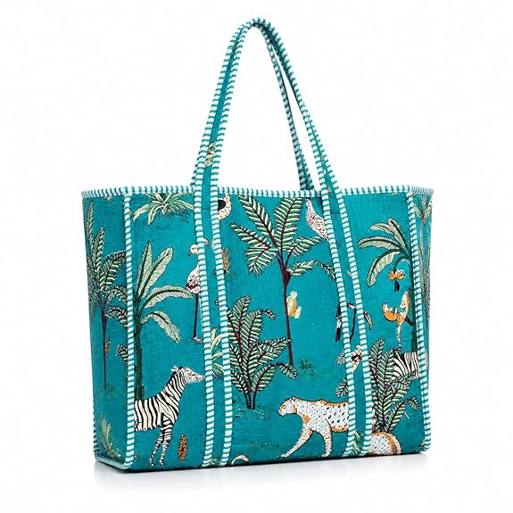 Quilted Cotton Tote Bag