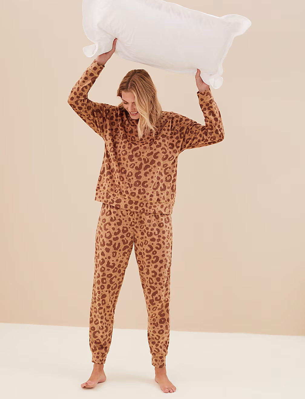 Animal Print Pajama Set