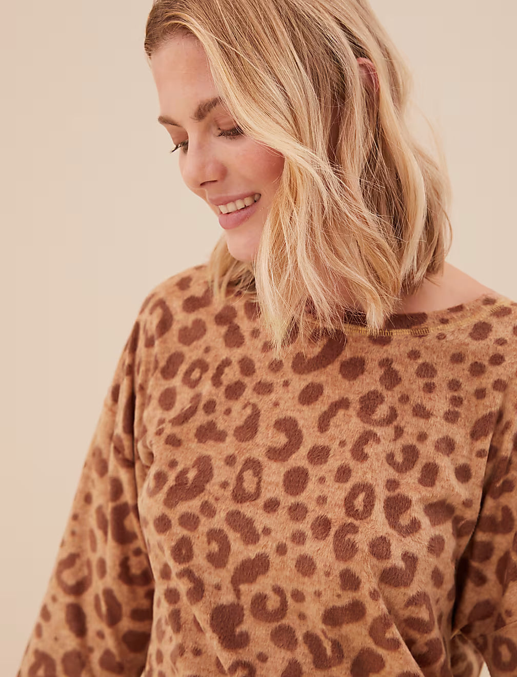 Animal Print Pajama Set