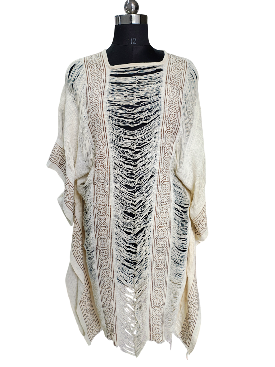 Bohemian Cotton Fringe Embroidered Quick Dry Beach Cover-Ups Women's Kimono
