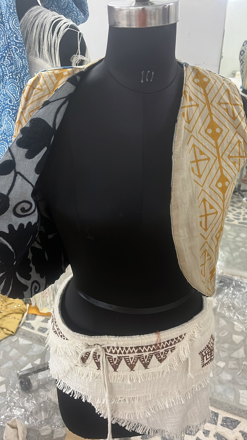 Suzani Embroidery Both Side Wear Waist Coat