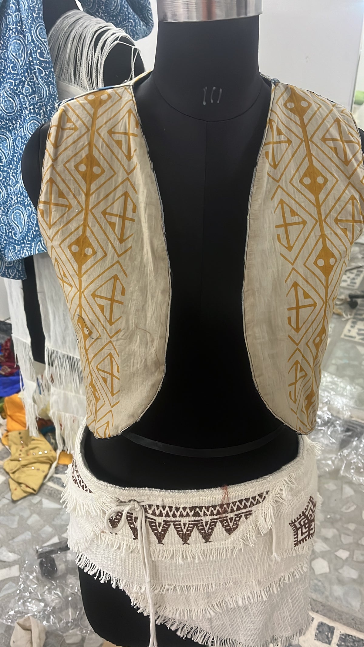 Suzani Embroidery Both Side Wear Waist Coat