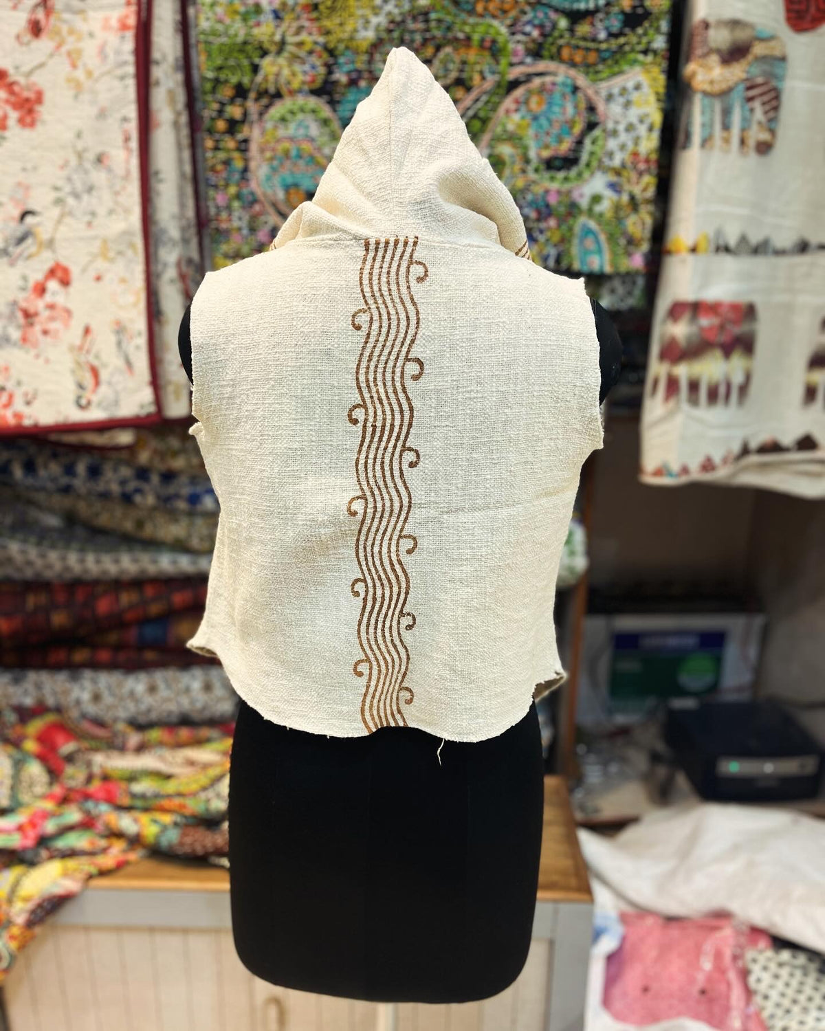 Block Printed Cotton Boho Jacket