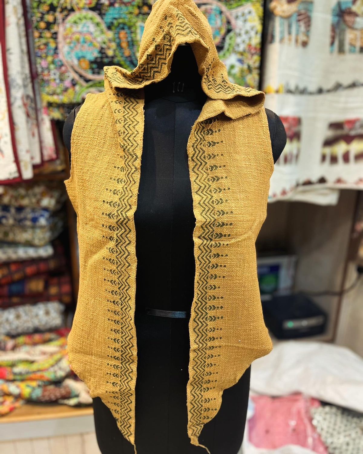 Block Printed Cotton Boho Jacket