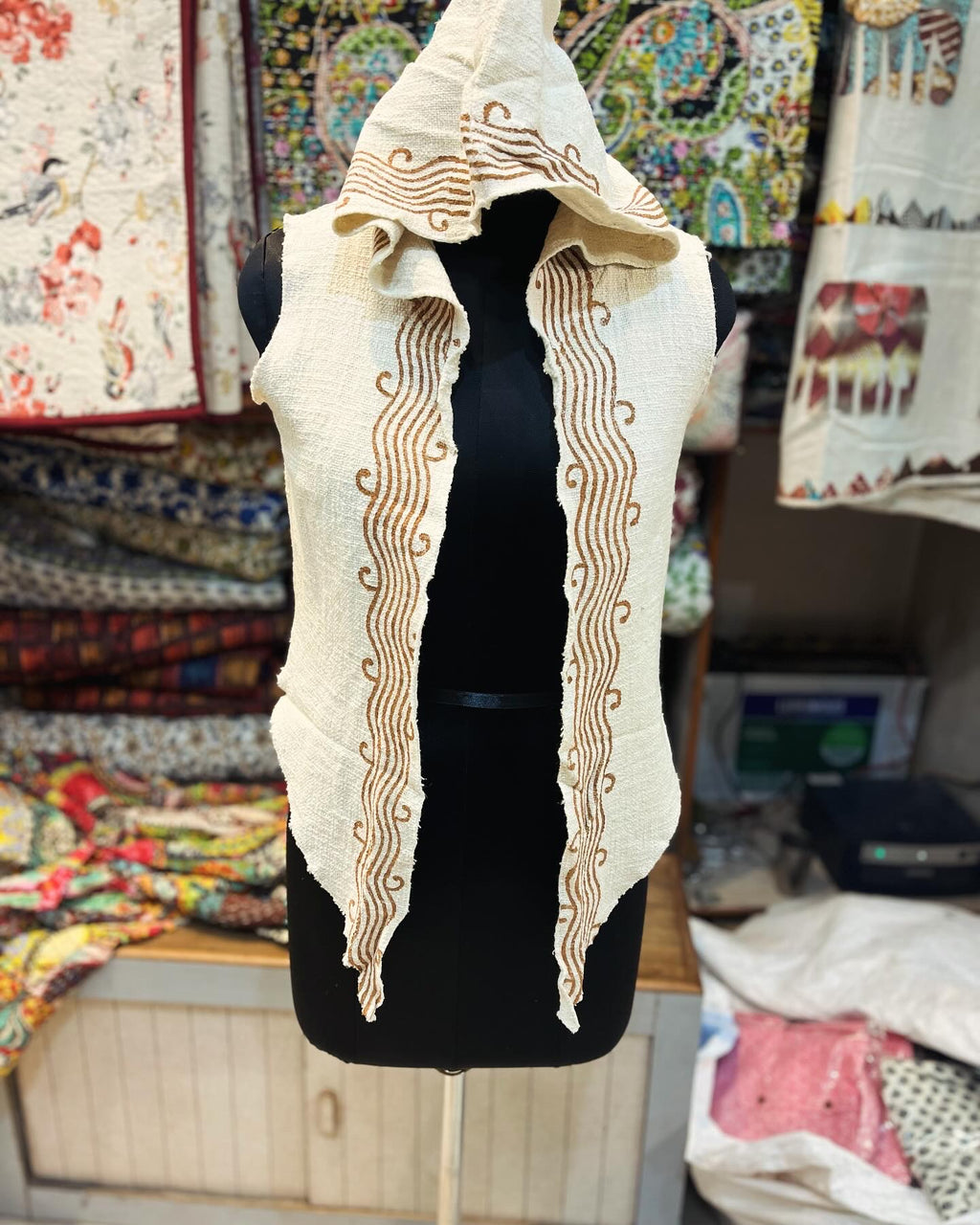 Block Printed Cotton Boho Jacket