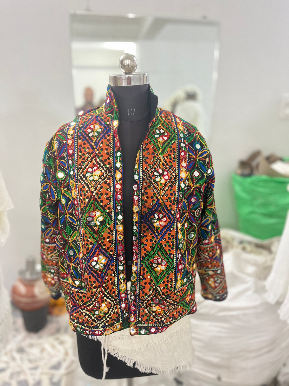 Kachhi Banjara Embroidery Bohemian Jacket
